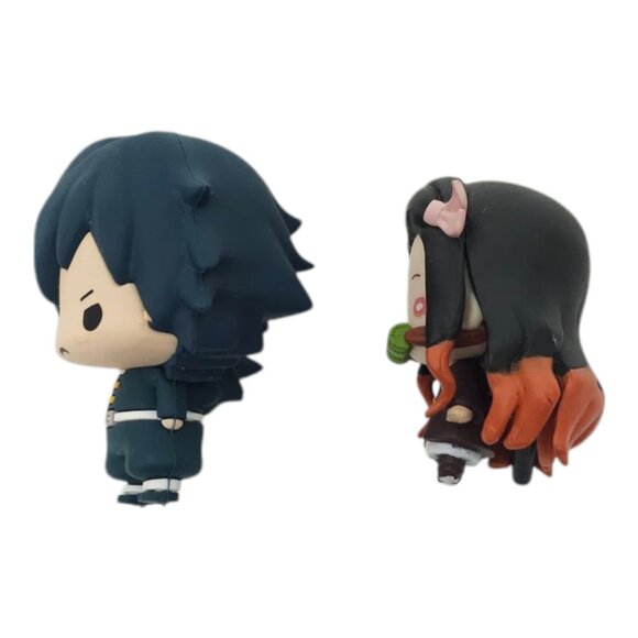 Giyu Tomioka Nezuko Kamado Demon Slayer: Kimetsu no Yaiba Mini Figurines Anime - Picture 8 of 15